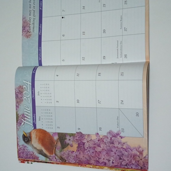 2/$20 2024 Monthly Planner Thoughts & Inspirations Boys Town - Picture 8 of 16